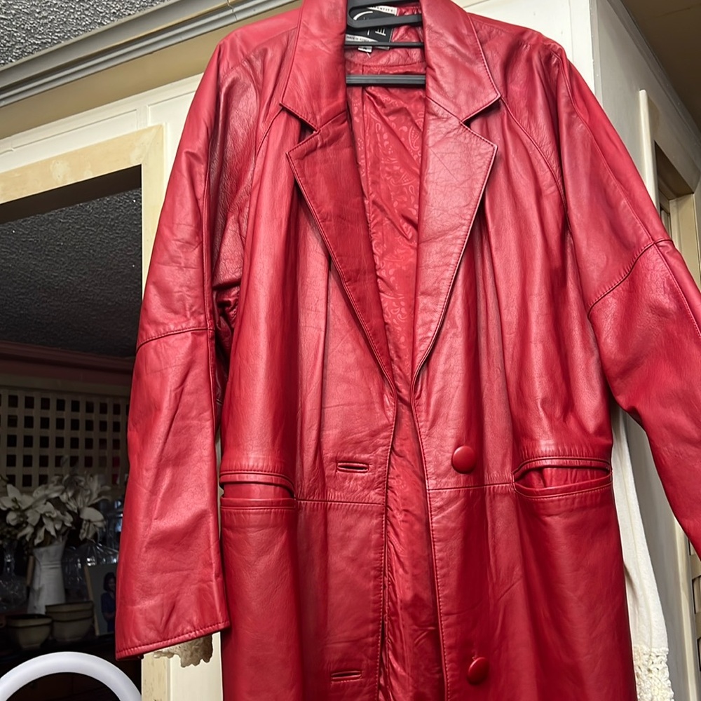 Long Leather Coat